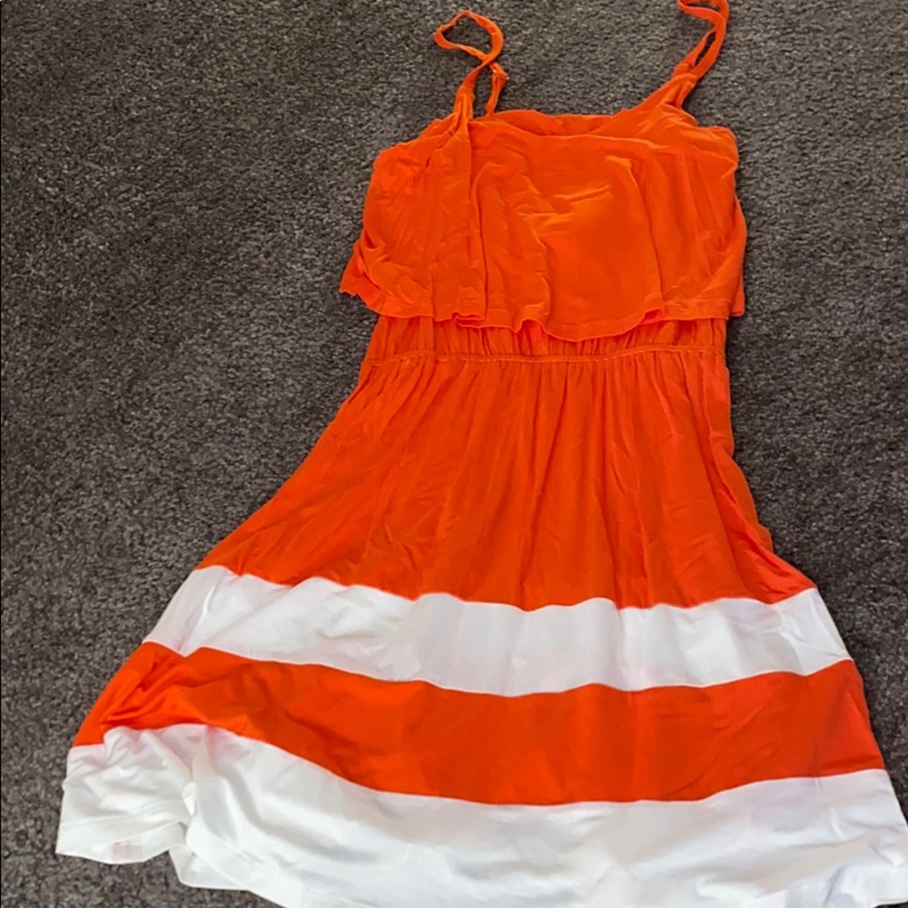 Orange and white charming Charlie’s dress